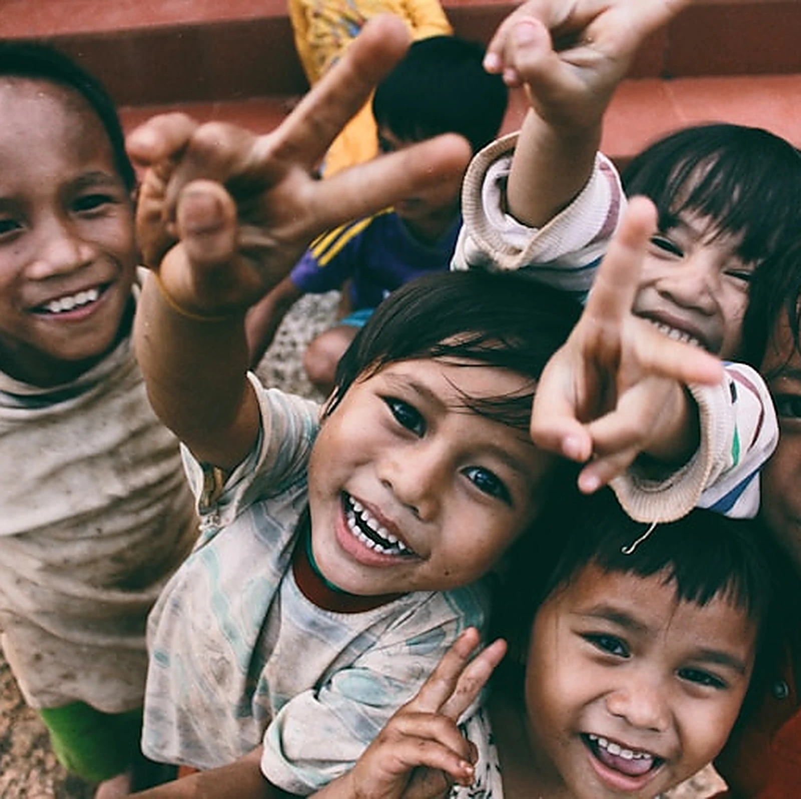 Group of smiling children