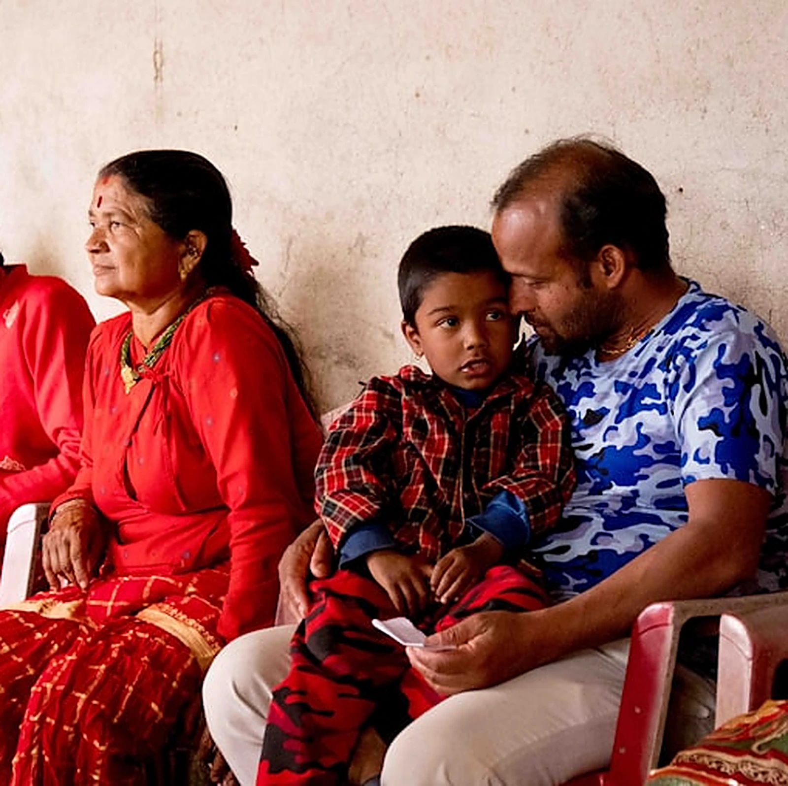 Family sitting together